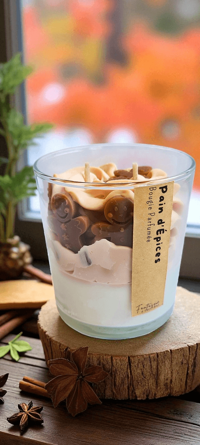 ✨ Bougie parfumée chantilly Pain d’Épices ✨