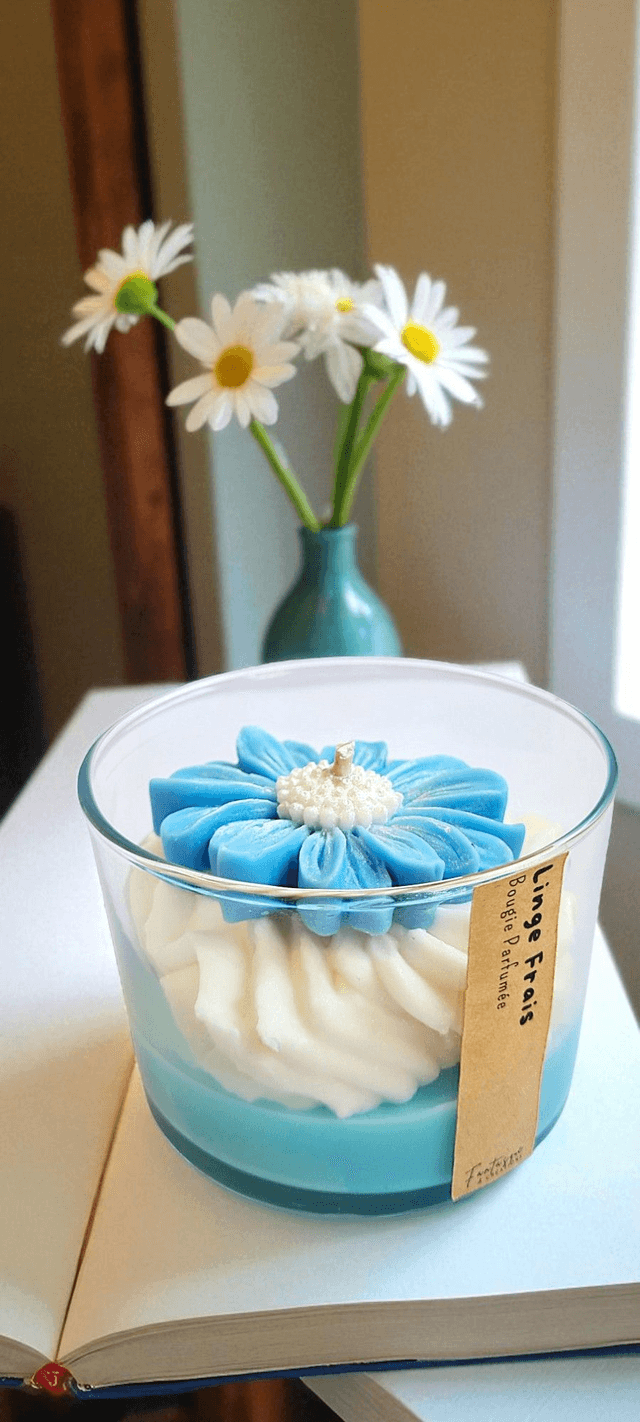 🧺 Bougie parfumée chantilly – Linge Frais
