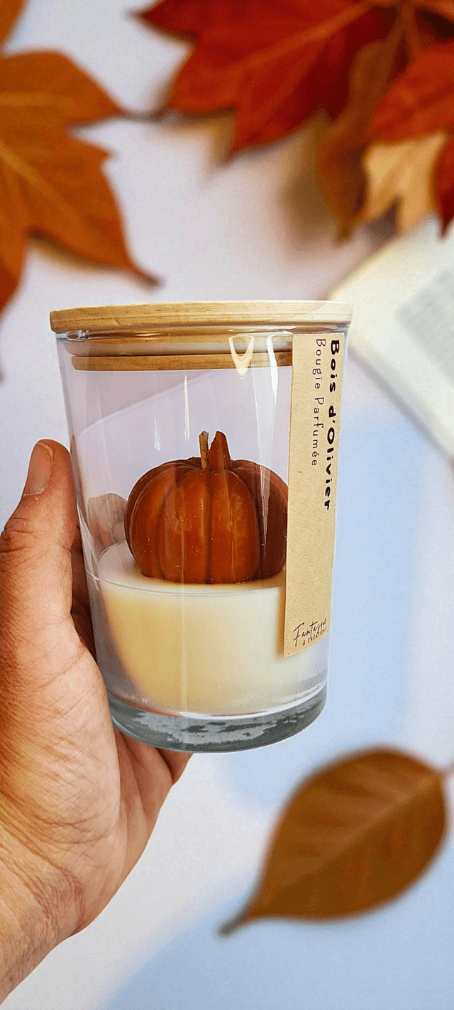 🌳 Bougie parfumée – Bois d’Olivier