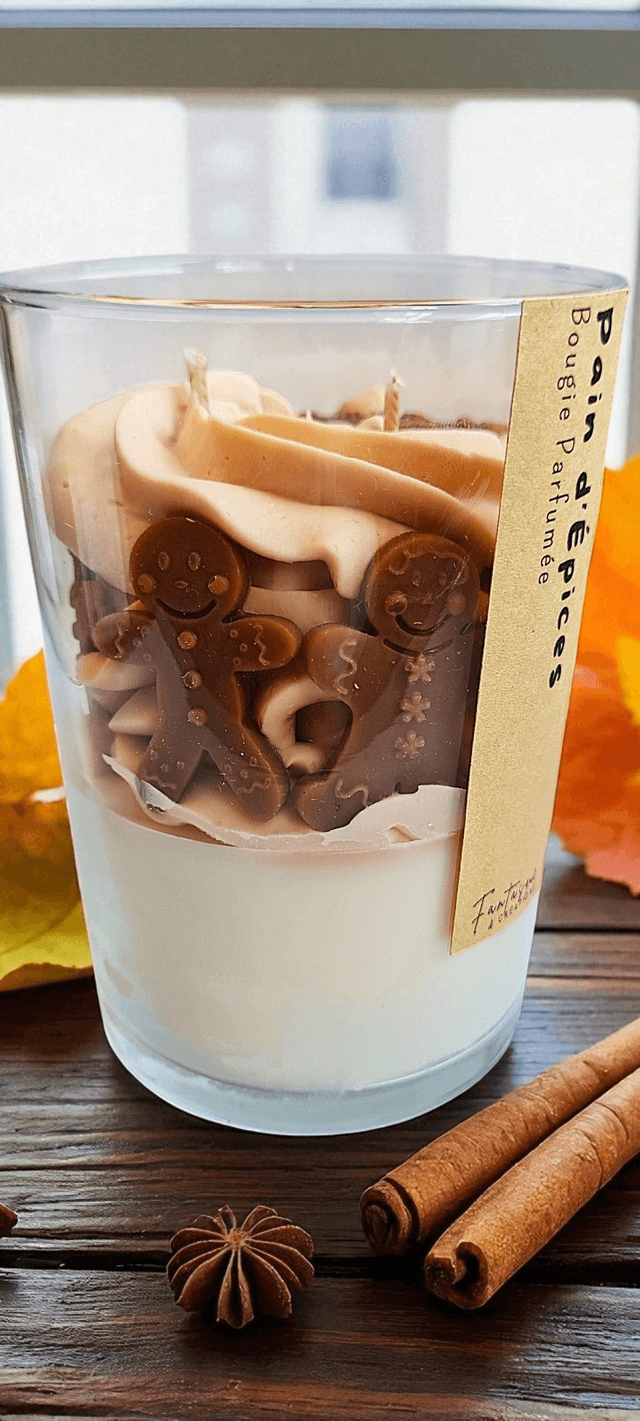 ✨ Bougie parfumée chantilly Pain d’Épices ✨