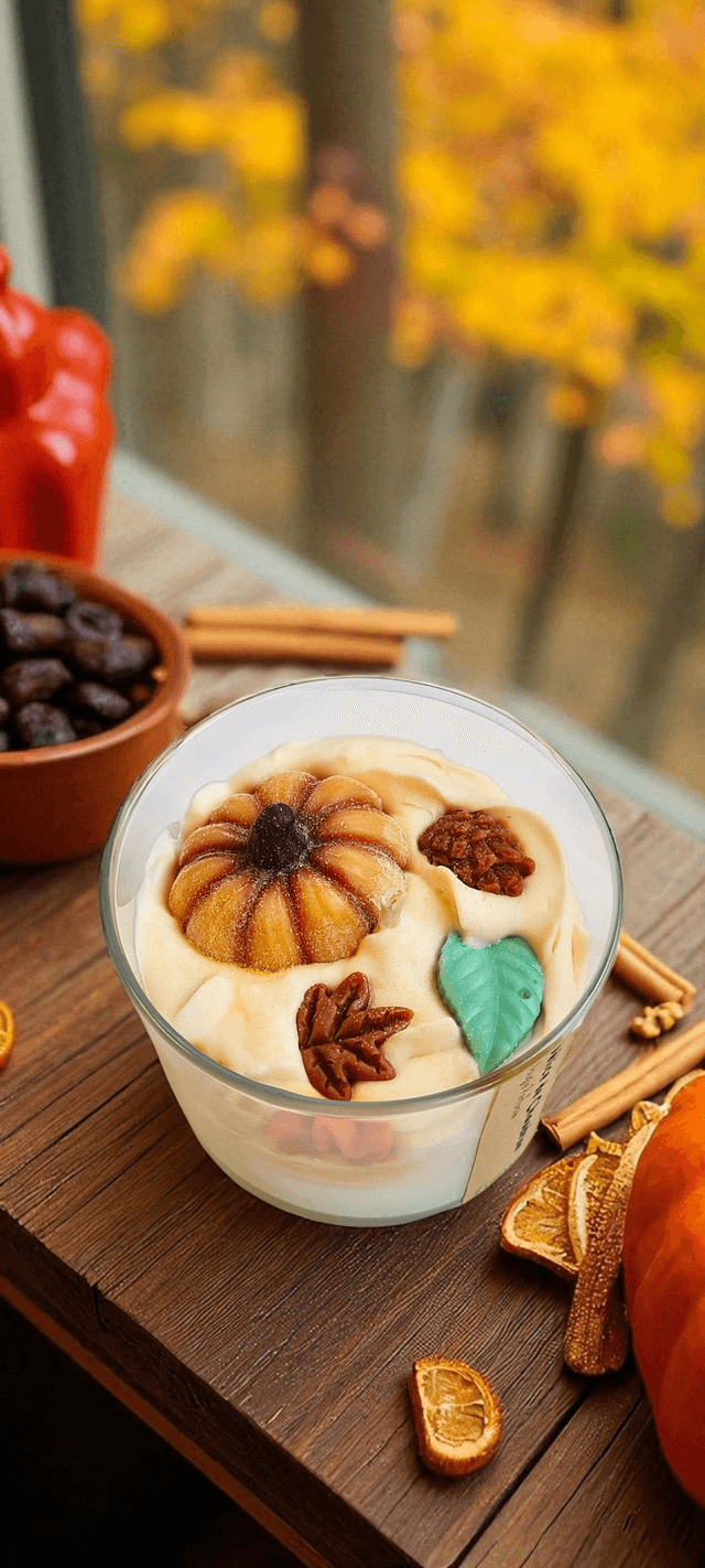 🎃 Bougie parfumée chantilly – Délice de Chaudron