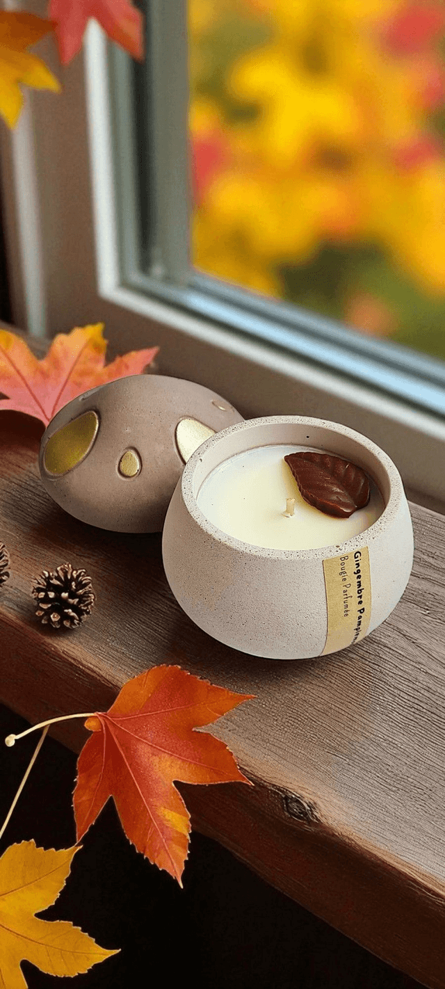 🍄Bougie Champignon – Gingembre Pamplemousse