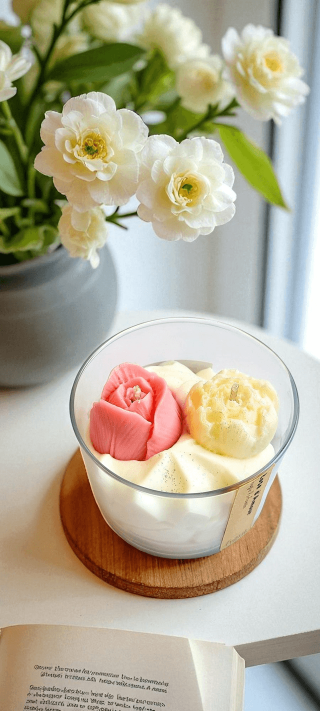 🌹 Bougie parfumée Chantilly – Rose d’Amour