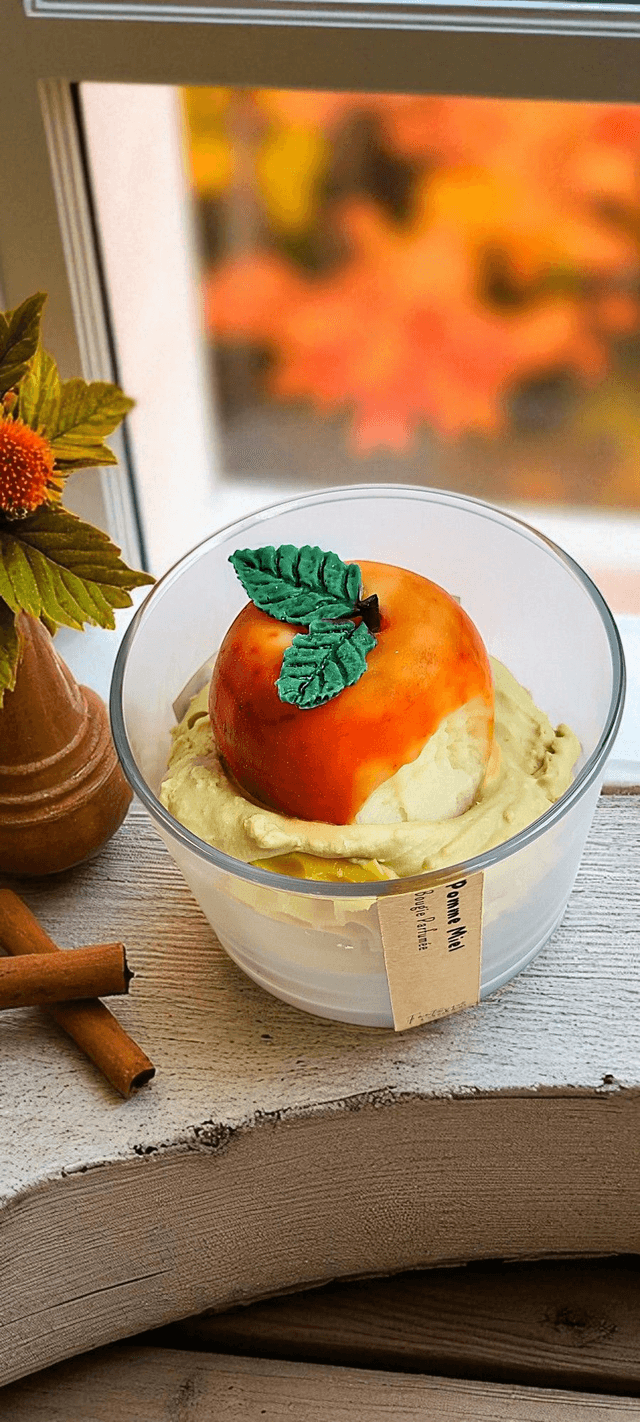 🍯 Bougie parfumée chantilly – Pomme Miel