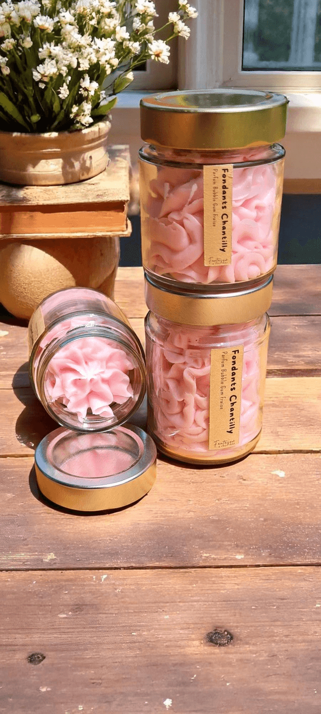 🍬 Fondants chantilly – Parfum Bubble Gum